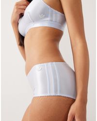 adidas - Originals – trägerloses bustier aus glänzendem satin - Lyst
