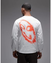 No Problemo - 100% Cotton Long Sleeve T-shirt With Smile Away Back Print - Lyst