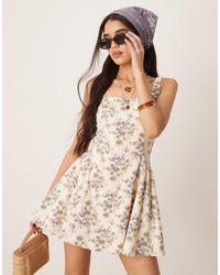 Abercrombie & Fitch - – ärmelloses, ausgestelltes minikleid - Lyst