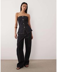 Mango - Clemence 100% Cotton Barrel Jean Co-ord - Lyst