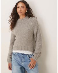 Glamorous - Pull ajusté coupe carrée en maille - Lyst
