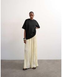 TOPSHOP - Shirred Waist Crinkle Full Circle Skirt - Lyst