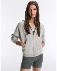 Oysho - Zip-Up Fleece Hoodie - Lyst