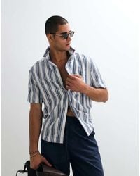 ASOS - Co-Ord Relaxed Linen Blend Stripe Shirt - Lyst