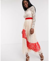 little mistress floral pleated midi dress