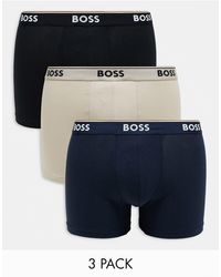 BOSS - – power – 3er-pack eng geschnittene boxershorts - Lyst