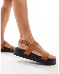 Schuh - Tasmin - sandales en cuir - fauve - Lyst
