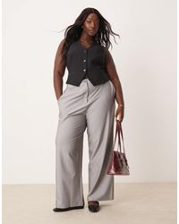 ASOS - Asos Design Curve Tailored Relaxed Straight Leg Pants - Lyst