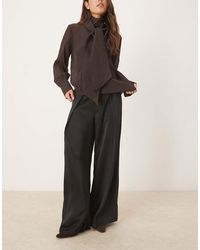 NARRATED - High Waisted Wide Leg Trousers - Lyst
