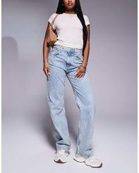 HUGO - Jeans Met Rechte Pasvorm En Logoprint - Lyst