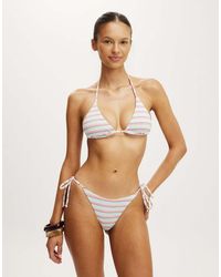 Cotton On - String Tie Side Brazilian Bikini Bottom - Lyst