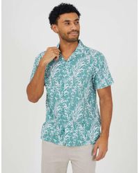 Brave Soul - Printed Revere Collar Shirt - Lyst
