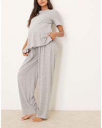 ASOS - Asos Design Maternity Mix & Match Cotton Pajama Pants - Lyst