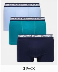 GANT - 3 Pack Underwear With Logo Waistband - Lyst