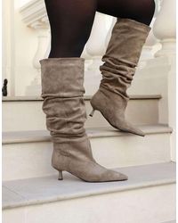 SIMMI - Lammy Ruched Boots - Lyst