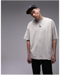 TOPMAN - Extreme Oversized Fit T-shirt With 1978 Embroidery - Lyst