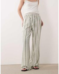 Wednesday's Girl - Wednesdays Girl Jersey Tie Waist Wide Leg Trouser - Lyst