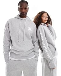 Collusion - Unisex - sweat à capuche d'ensemble avec logo - chiné - Lyst