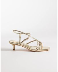 Public Desire - Glinda Kitten Heel Strappy Sandals - Lyst