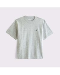 Abercrombie & Fitch - Premium Heavyweight 2.0 Logo Tee - Lyst