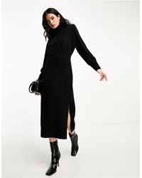 & Other Stories - Padded Shoulder Knitted Wool Midaxi Dress - Lyst
