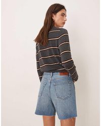 Calvin Klein - Pantalones Cortos Vaqueros De Largo Medio Y Estilo Años 90 Con Lavado Azul De - Lyst