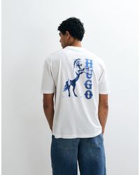 HUGO - Noxwash Regular-Fit T-Shirt Met Icon-Logo - Lyst