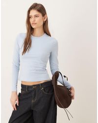 Abercrombie & Fitch - – nahtloses, knapp geschnittenes langärmliges shirt - Lyst