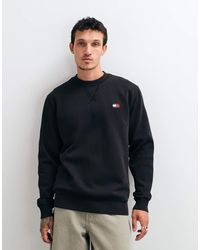 Tommy Hilfiger - Cotton Badge Logo Crewneck Sweatshirt - Lyst