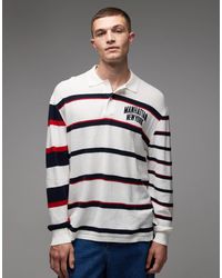 Tommy Hilfiger - Knitted Striped Polo Sweatshirt - Lyst