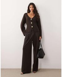 Mango - Compact Knitted Jacket With Gold Buttons - Lyst