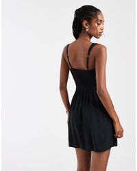 bdg structured scoop neck mini dress BDG Structured Scoop Neck Mini Dress in Blue