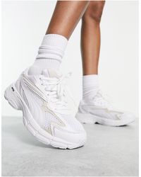 PUMA - Teveris nitro - sneakers bianche e argento - Lyst