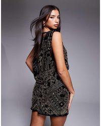 chinese dress ladies Starfish Glitter Mini Dress