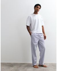 Lacoste - Stripe Poplin Pyjama Pants - Lyst
