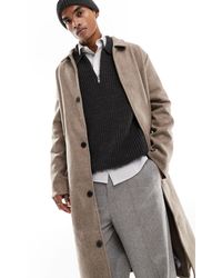 ASOS - Oversized Wool Look Unlined Overcoat - Lyst