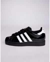 adidas Originals Superstar 80's Heeled Trainers in White | Lyst