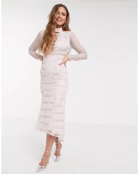 ASOS Vestido midi - Rosa