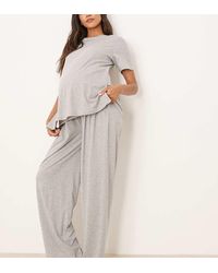 ASOS - Asos Design Maternity Mix & Match Cotton Pyjama Trouser - Lyst