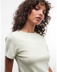 Collusion - Pointelle Fitted T-shirt - Lyst