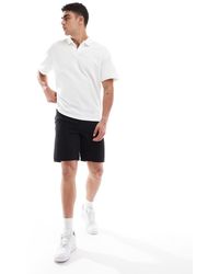 Only & Sons - Pantalones Cortos Vaqueros Negro Lavado De Corte Recto Edge De - Lyst