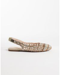 Raid - Hanne Woven Slingback Ballet Flats - Lyst
