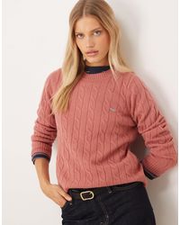 GANT - – strickpullover aus lammwolle - Lyst