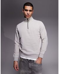 BOSS - Zetrust Half Zip Sweatshirt - Lyst