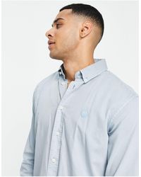 Baggies de hombre de color Azul Camisa B.D Hombre Ropa de Camisas de Camisas informales de botones 