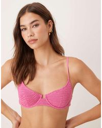 Mango - Structured Bikini Top - Lyst