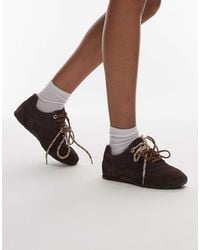 Bronx - Myr-aa - baskets à lacets en daim - chocolat - Lyst