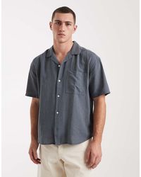 Only & Sons - Linen Mix Relaxed Resort Shirt - Lyst