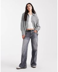 ONLY - Oversized Gestreept Overhemd - Lyst