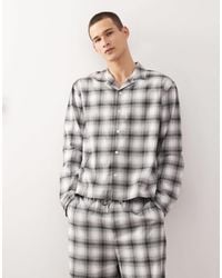 Weekday - – kariertes oversize-hemd aus flanell - Lyst